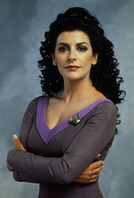 Marina Sirtis (“Star High-tail”)