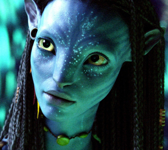 Zoe Saldana (The Blue Woman-“Avatar”)