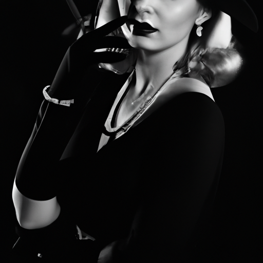 beautifull woman in Noir style