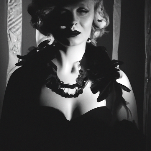 beautifull woman in Noir style