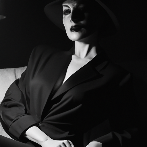 beautifull woman in Noir style