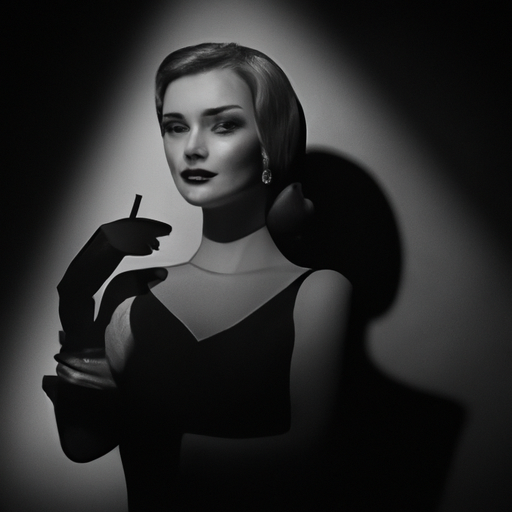 beautifull woman in Noir style