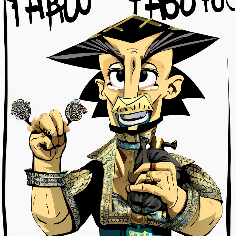 taboo in Cartoon style