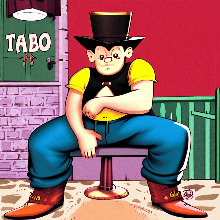 taboo in Cartoon style