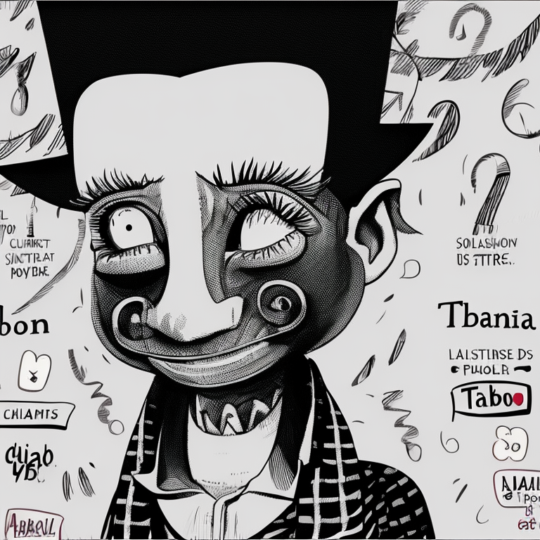 taboo in Cartoon style