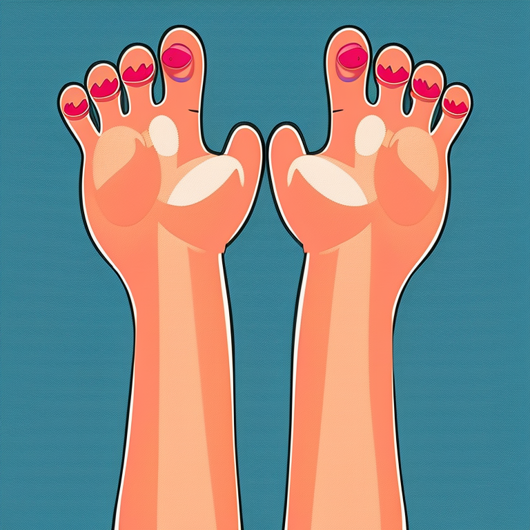 feet in Cartoon style