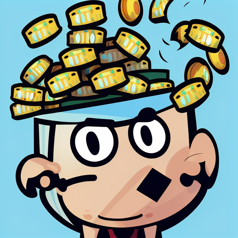 earn money in Cartoon style