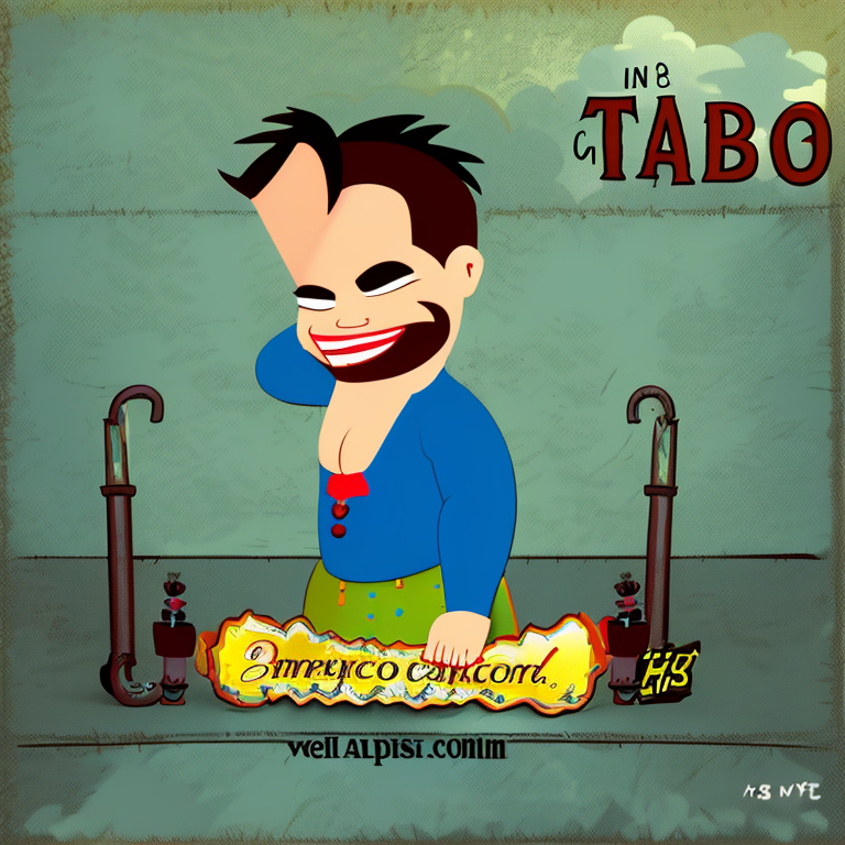 taboo in Cartoon style