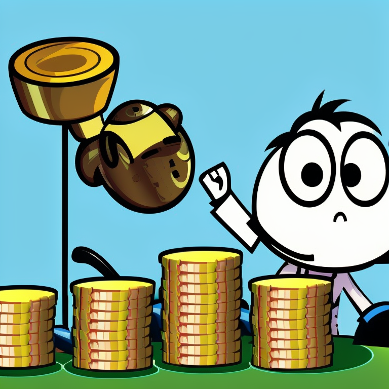 earn money in Cartoon style