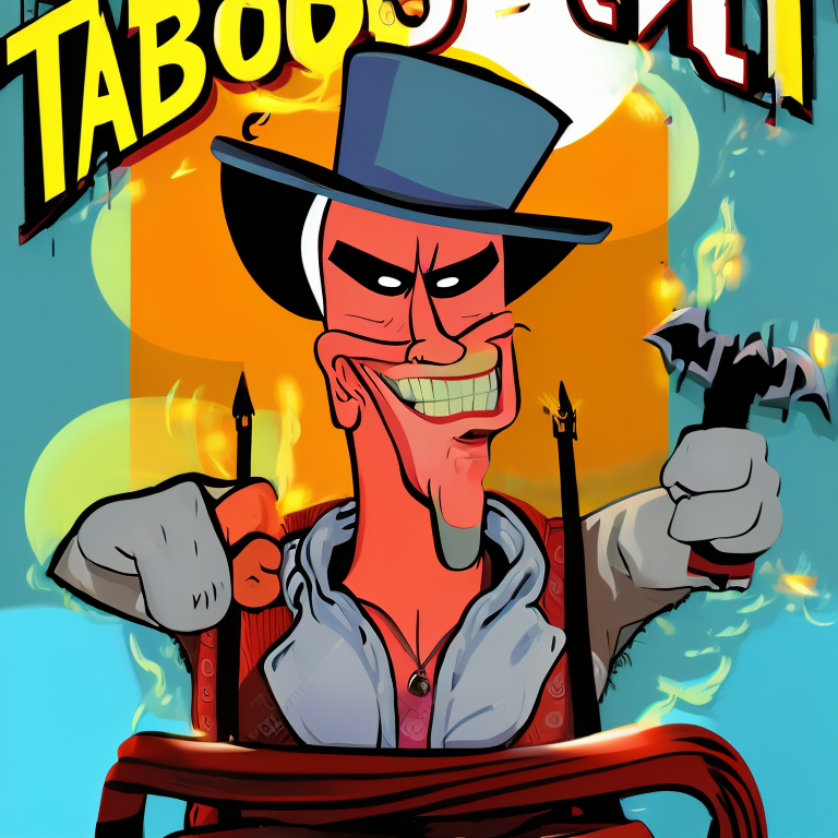 taboo in Cartoon style