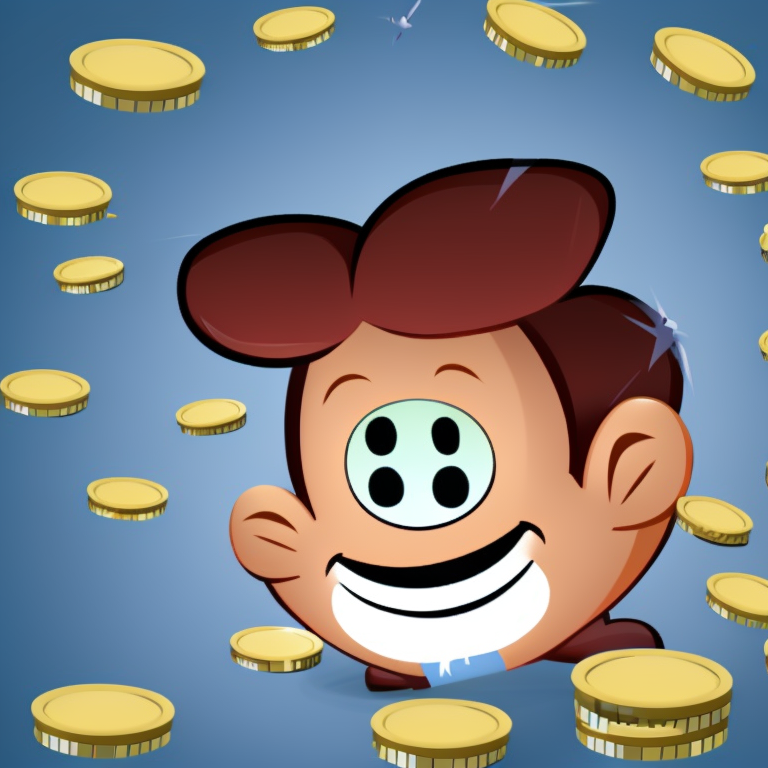 earn money in Cartoon style