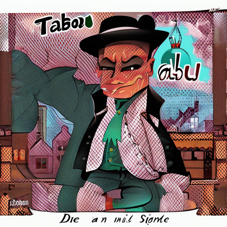 taboo in Cartoon style