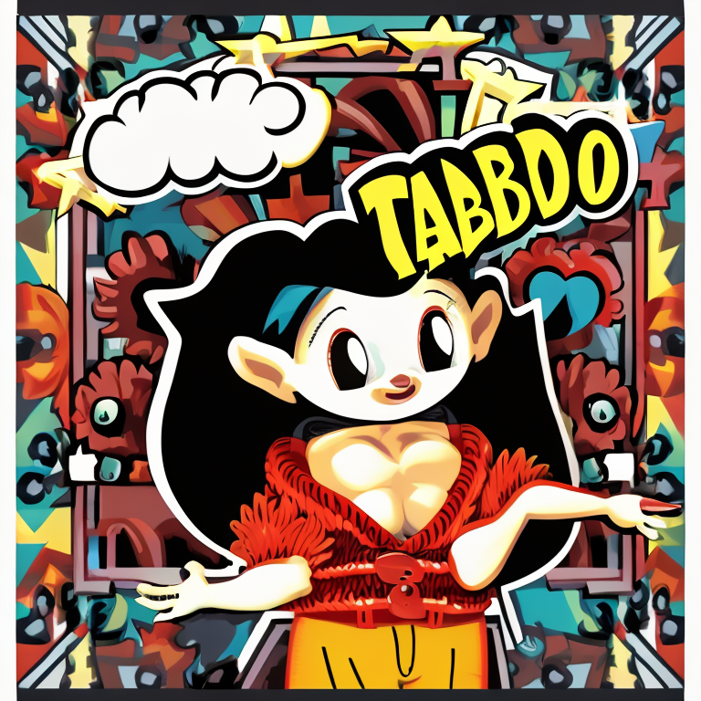 taboo in Cartoon style