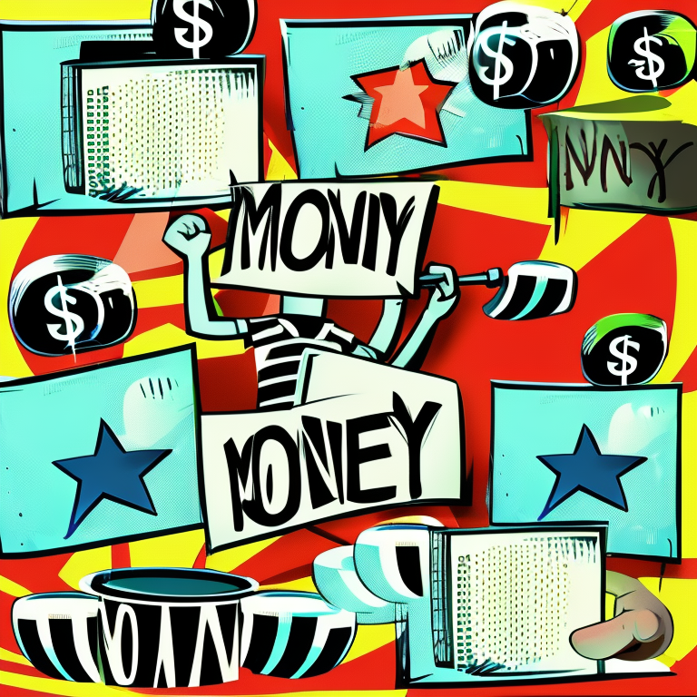 money in Cartoon style