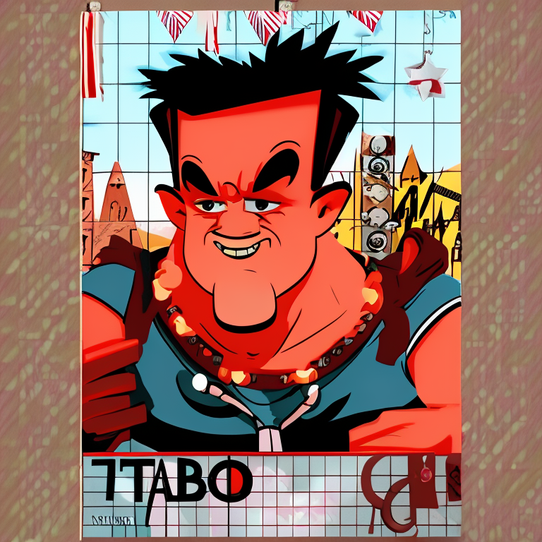 taboo in Cartoon style