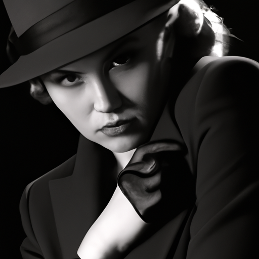 beautifull woman in Noir style