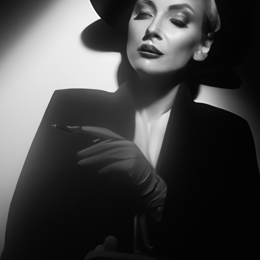 beautifull woman in Noir style