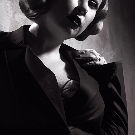 beautifull woman in Noir style