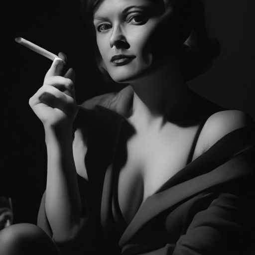 beautifull woman in Noir style