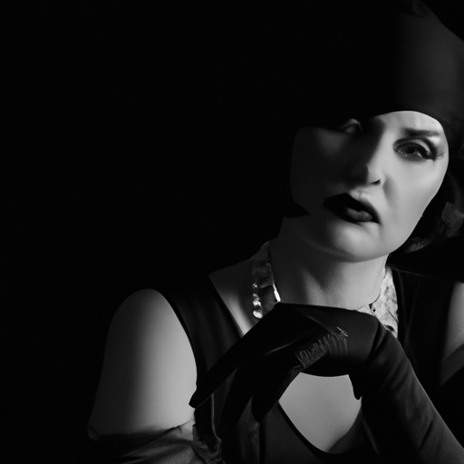 beautifull woman in Noir style