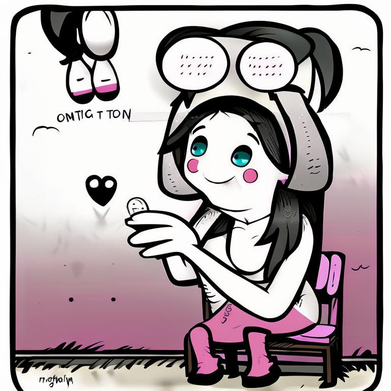 sexting chat in Cartoon style