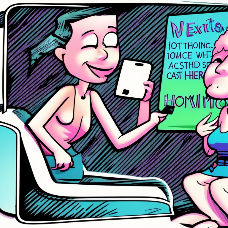 sexting chat in Cartoon style