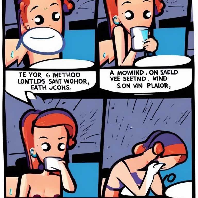 sexting in Cartoon style