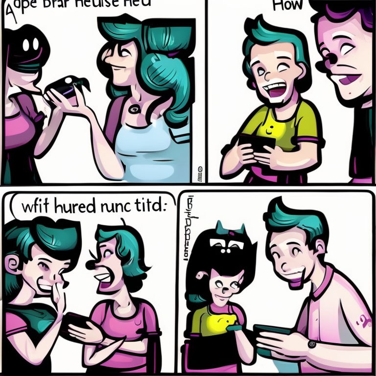 sexting chat in Cartoon style