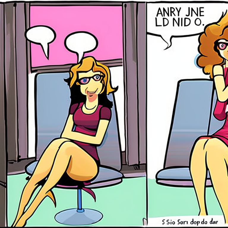 sexting in Cartoon style