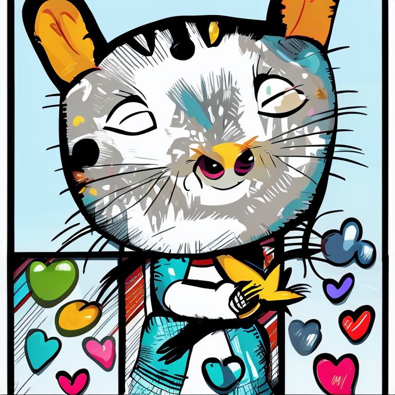 chat in Cartoon style