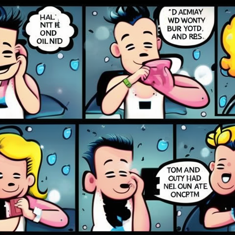 sexting chat in Cartoon style