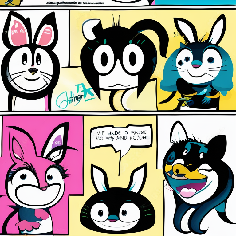 chat in Cartoon style