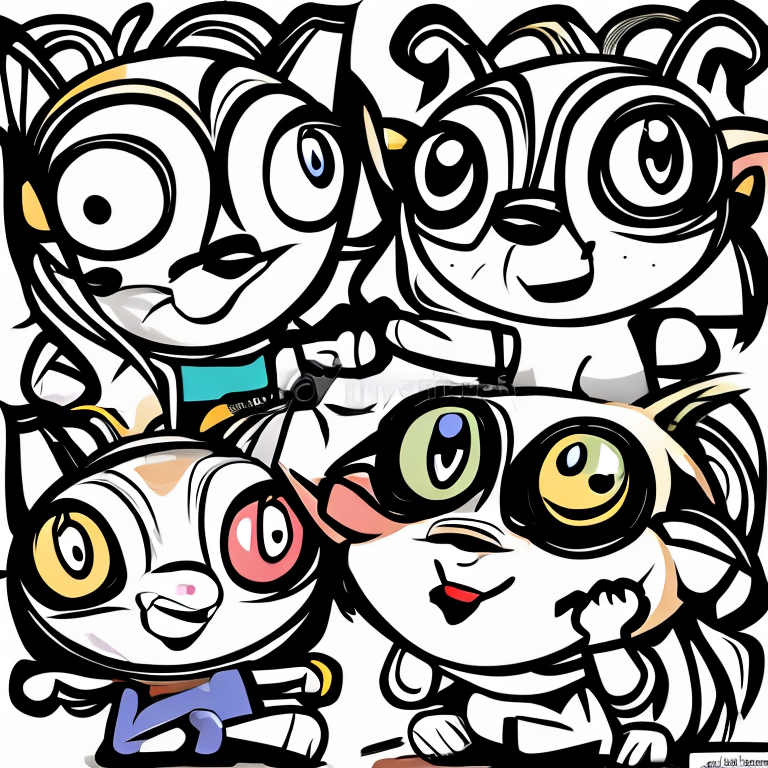 chat in Cartoon style