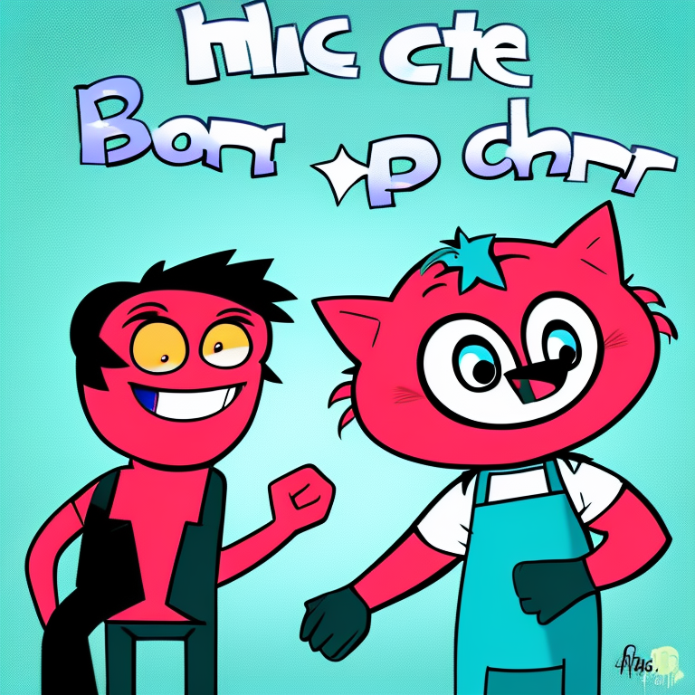 chat in Cartoon style