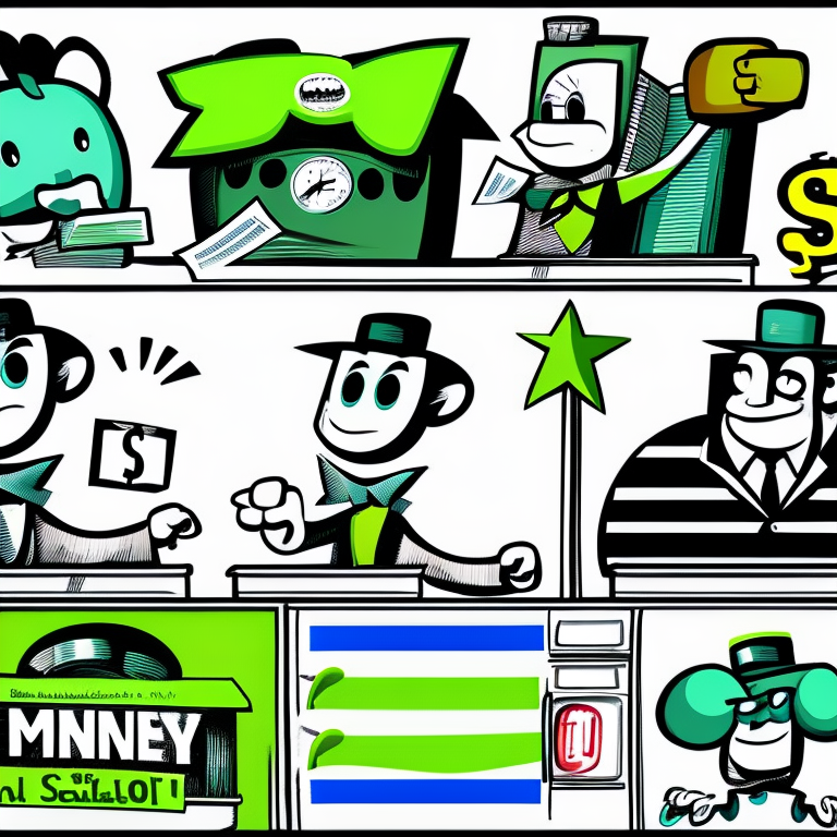 money in Cartoon style