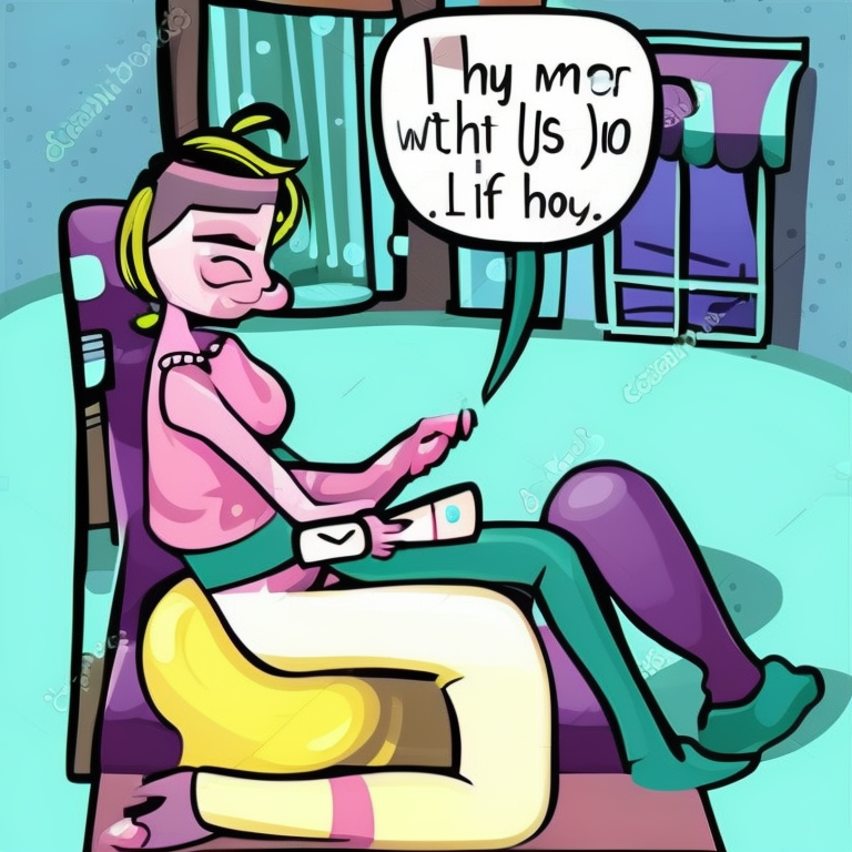 sexting chat in Cartoon style