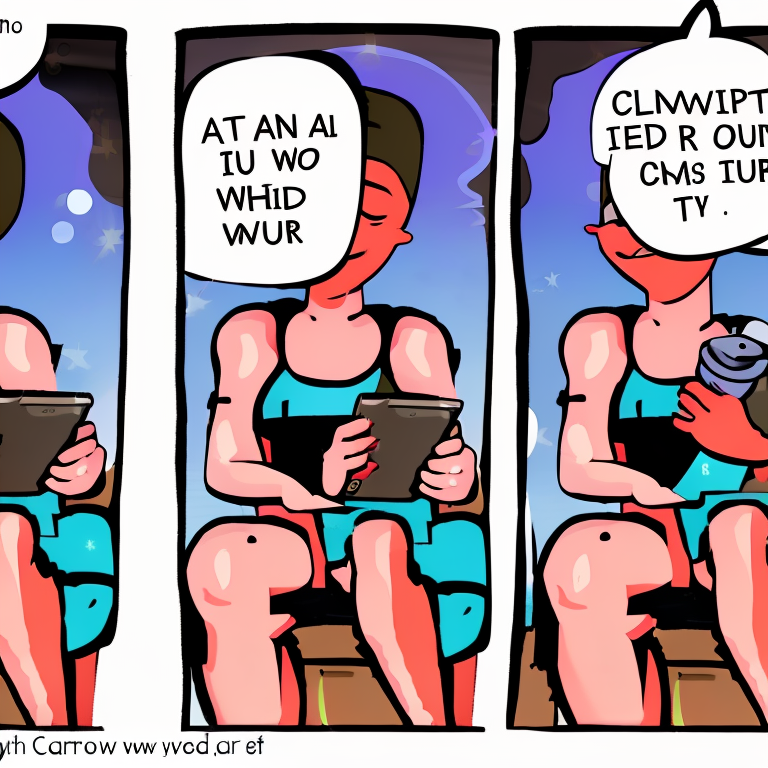 sexting in Cartoon style