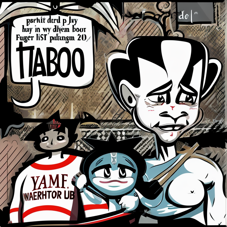 taboo in Cartoon style