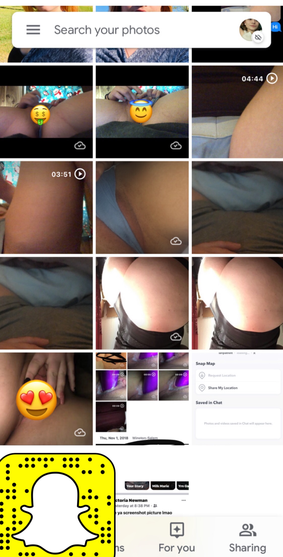 Nude snapchat screenshots