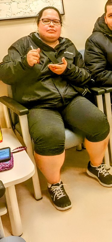 sexy BBW sister in-law fully dressed showing off her thick thighs!smash or pass?