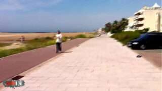 Anal Sex at the beach with french slut Nathalie Vanadis