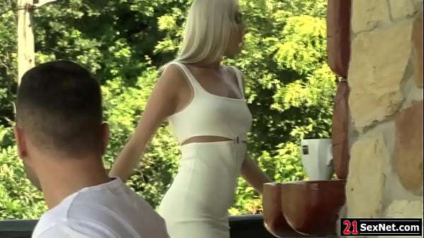 Blonde Angelika Grays lets guy suck her foot before fucking