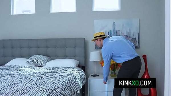 Blonde teen Scarlett Hampton seduces her Amish stepsister Charma Kelley in threesome with her boyfriend