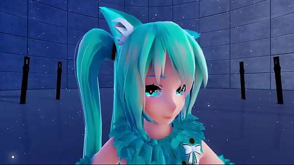 (Blue [K]nights) ［Ray-MMD 3D VR180］Cat Fate Cosplay Adult Miku［Girls］
