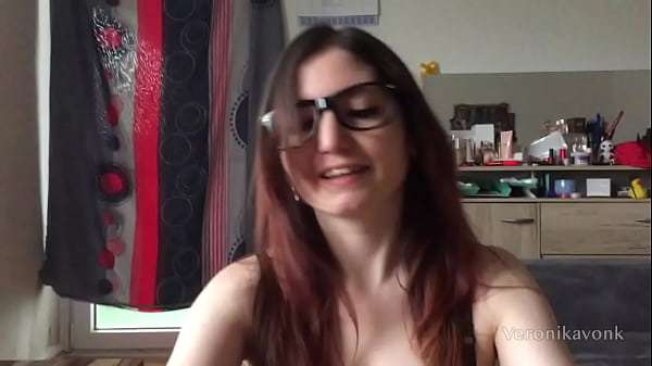 Brunette big tits sucking a big fat cock