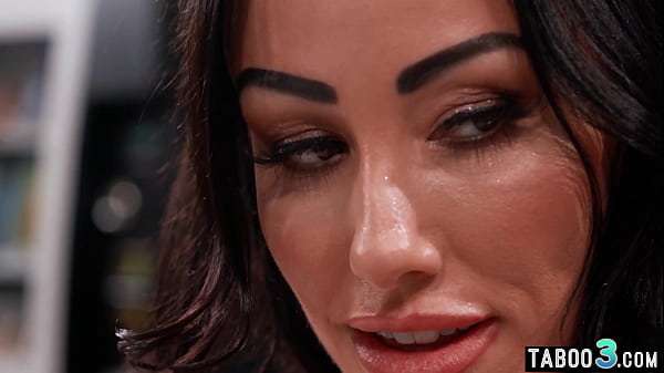 Busty MILF Jennifer White  masturbated and fucked at a public laundromat