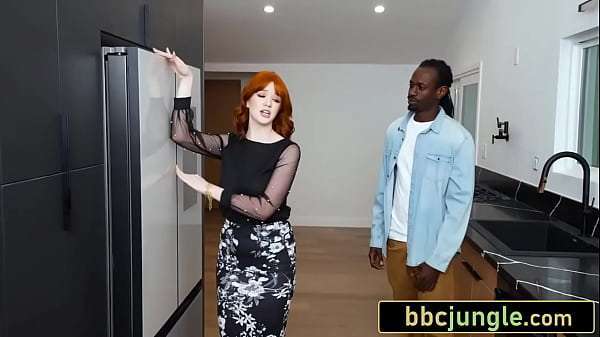 Busty Redheaded MILF and Her Stepdaughter Share Stepson’s Big Black Cock