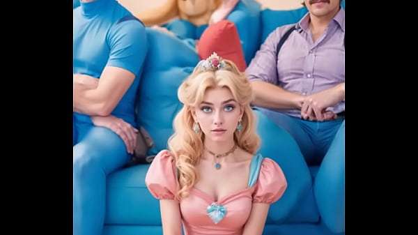 Cartoon Princess Peach & Super Mario Bros. 3D Animation Adult Cartoon