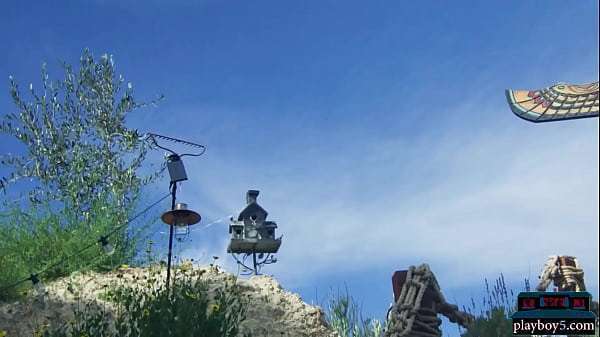 Curvy blonde teen with big natural tits Jazlyn Ray posing for Playboy