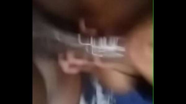 Ebony teen polishes step brother’s nice pole